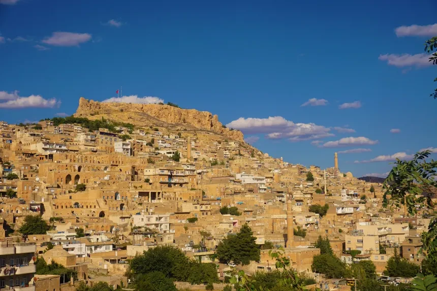 Casario histórico de Mardin, construído em pedra dourada